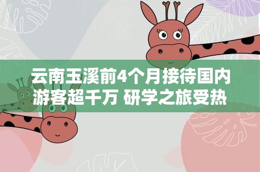 云南玉溪前4个月接待国内游客超千万 研学之旅受热捧