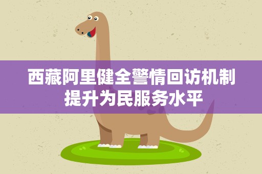 西藏阿里健全警情回访机制 提升为民服务水平