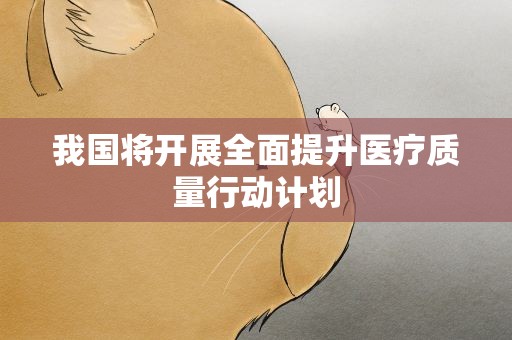 我国将开展全面提升医疗质量行动计划