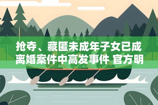 抢夺、藏匿未成年子女已成离婚案件中高发事件 官方明确不得以此争夺抚养权