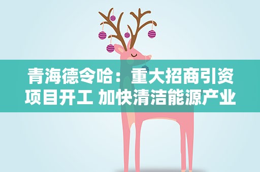 青海德令哈：重大招商引资项目开工 加快清洁能源产业发展