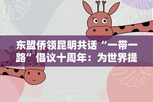 东盟侨领昆明共话“一带一路”倡议十周年：为世界提供新机遇