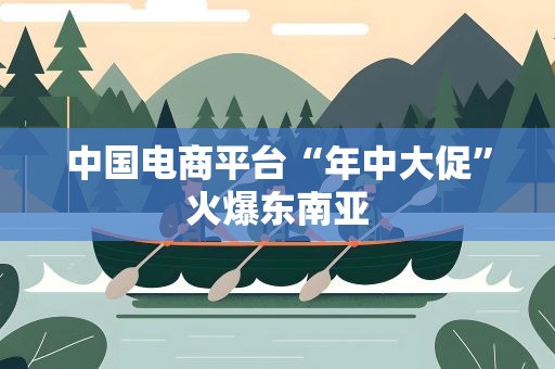 中国电商平台“年中大促”火爆东南亚