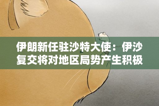 伊朗新任驻沙特大使：伊沙复交将对地区局势产生积极影响