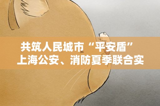 共筑人民城市“平安盾” 上海公安、消防夏季联合实战大练兵