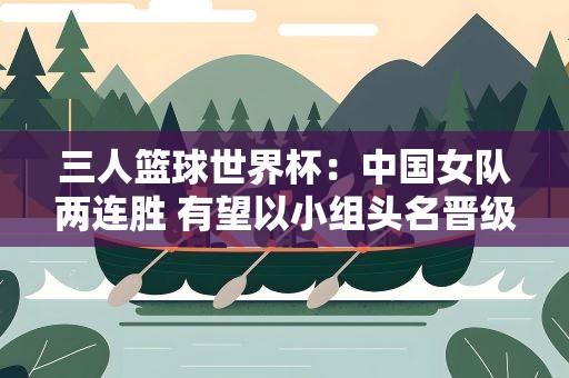 三人篮球世界杯：中国女队两连胜 有望以小组头名晋级八强
