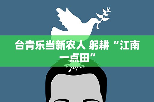 台青乐当新农人 躬耕“江南一点田”