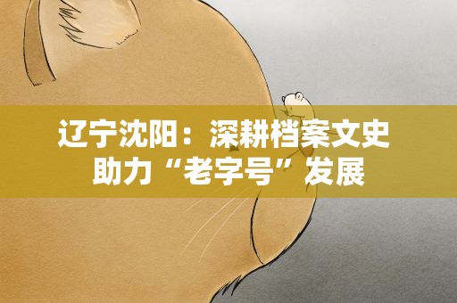 辽宁沈阳：深耕档案文史 助力“老字号”发展