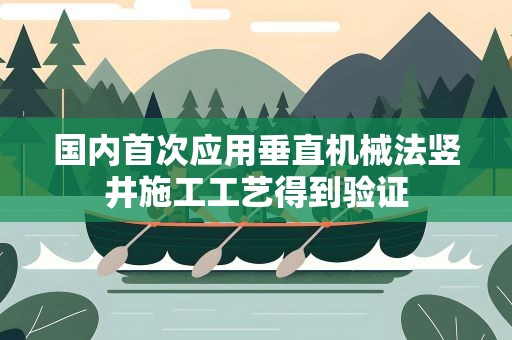 国内首次应用垂直机械法竖井施工工艺得到验证