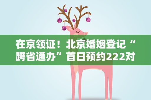 在京领证！北京婚姻登记“跨省通办”首日预约222对
