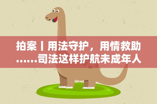 拍案丨用法守护，用情救助……司法这样护航未成年人成长