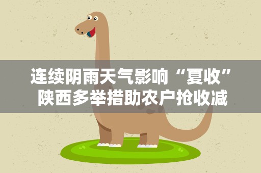 连续阴雨天气影响“夏收” 陕西多举措助农户抢收减损