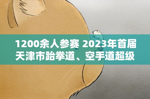 1200余人参赛 2023年首届天津市跆拳道、空手道超级联赛开幕