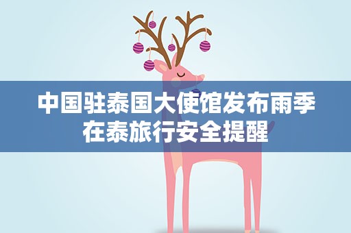 中国驻泰国大使馆发布雨季在泰旅行安全提醒