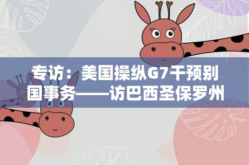 专访：美国操纵G7干预别国事务——访巴西圣保罗州立大学教授保利诺