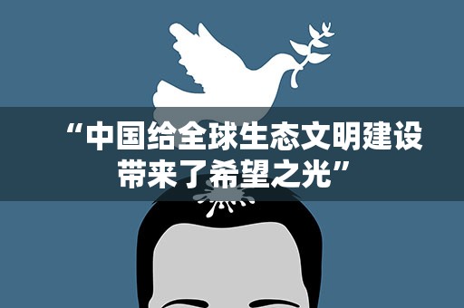 “中国给全球生态文明建设带来了希望之光”