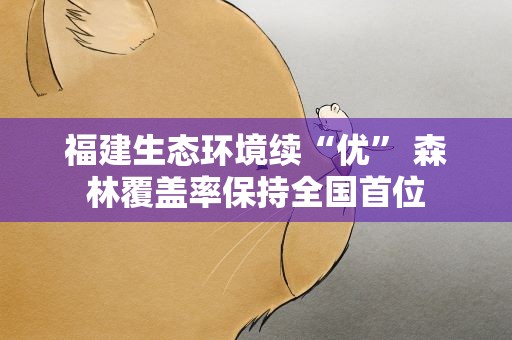 福建生态环境续“优” 森林覆盖率保持全国首位
