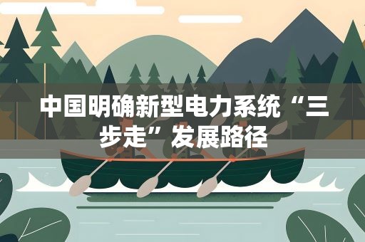 中国明确新型电力系统“三步走”发展路径