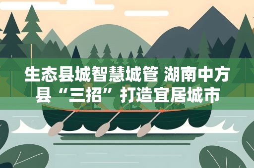 生态县城智慧城管 湖南中方县“三招”打造宜居城市