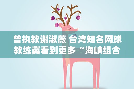 曾执教谢淑薇 台湾知名网球教练冀看到更多“海峡组合”