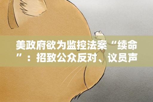 美政府欲为监控法案“续命”：招致公众反对、议员声讨