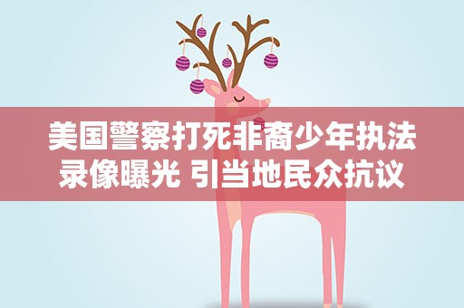 美国警察打死非裔少年执法录像曝光 引当地民众抗议