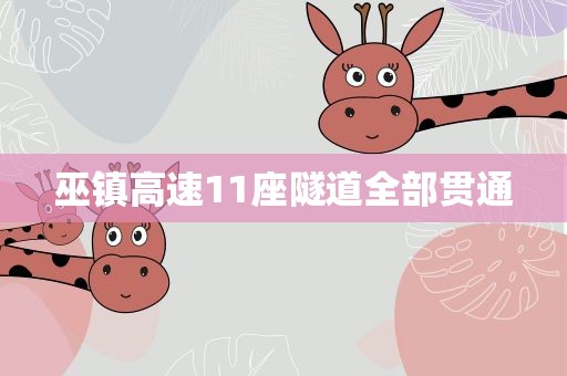 巫镇高速11座隧道全部贯通