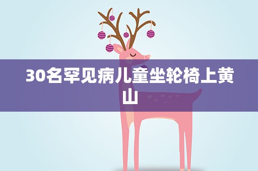 30名罕见病儿童坐轮椅上黄山