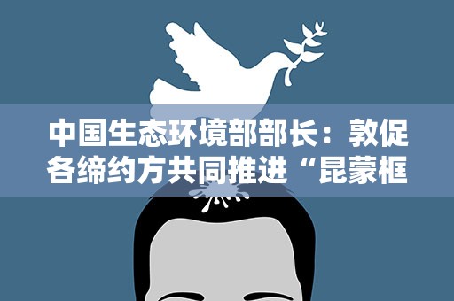中国生态环境部部长：敦促各缔约方共同推进“昆蒙框架”目标落地