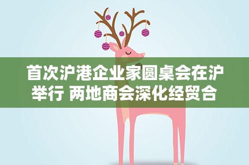 首次沪港企业家圆桌会在沪举行 两地商会深化经贸合作