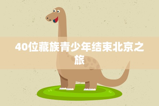 40位藏族青少年结束北京之旅