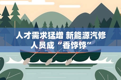 人才需求猛增 新能源汽修人员成“香饽饽”