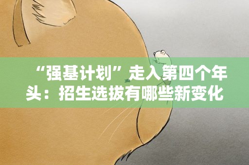 “强基计划”走入第四个年头：招生选拔有哪些新变化