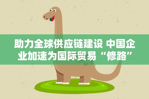 助力全球供应链建设 中国企业加速为国际贸易“修路”