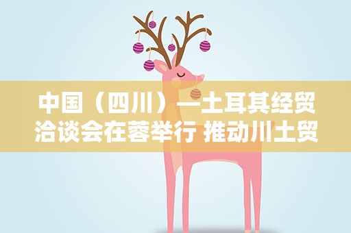 中国（四川）—土耳其经贸洽谈会在蓉举行 推动川土贸易投资合作提质升级
