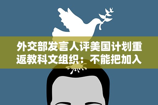 外交部发言人评美国计划重返教科文组织：不能把加入国际组织当作逛公园