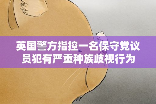 英国警方指控一名保守党议员犯有严重种族歧视行为