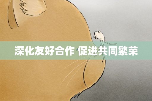 深化友好合作 促进共同繁荣