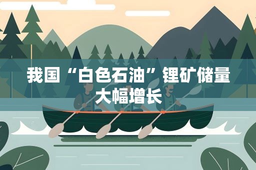 我国“白色石油”锂矿储量大幅增长