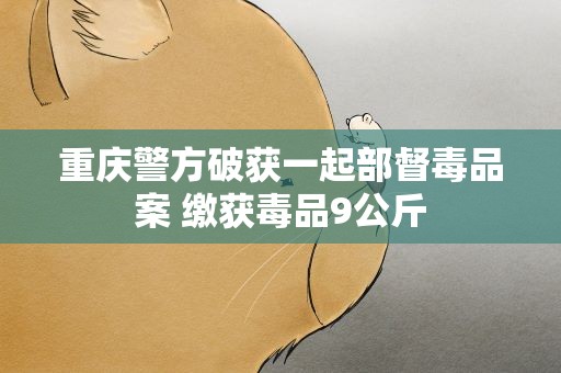 重庆警方破获一起部督毒品案 缴获毒品9公斤
