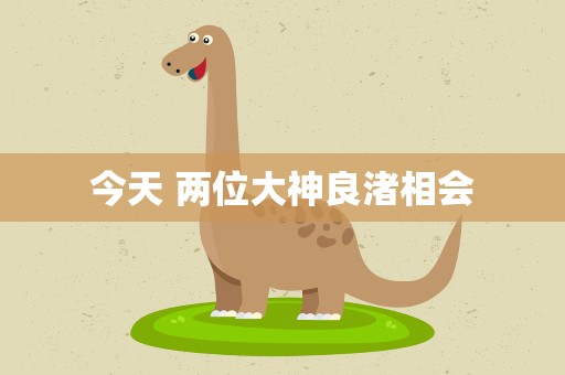 今天 两位大神良渚相会