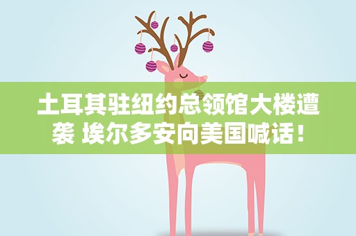 土耳其驻纽约总领馆大楼遭袭 埃尔多安向美国喊话！
