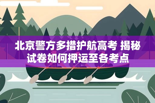 北京警方多措护航高考 揭秘试卷如何押运至各考点