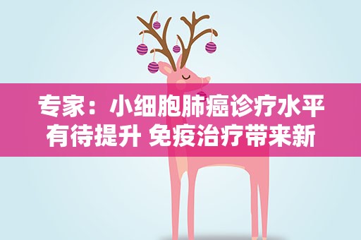 专家：小细胞肺癌诊疗水平有待提升 免疫治疗带来新选择
