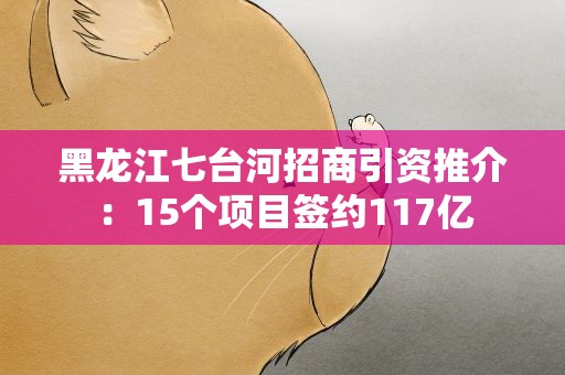 黑龙江七台河招商引资推介：15个项目签约117亿
